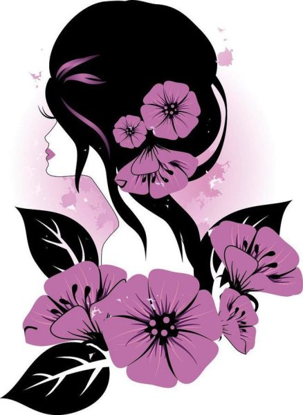 Девушка с букетом роз