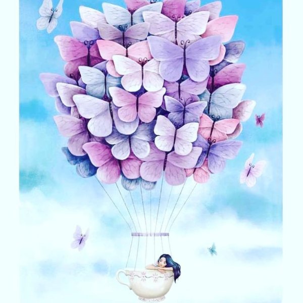 Девушка с воздушными шарами