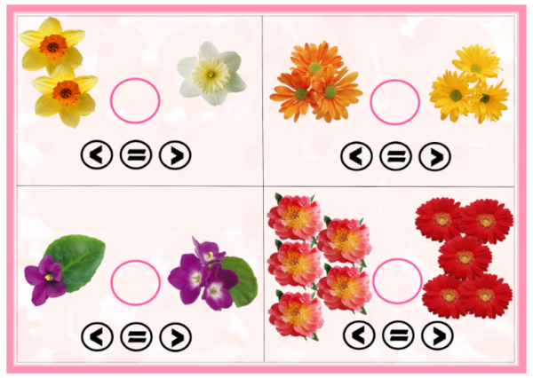 Развивающая игра цветы