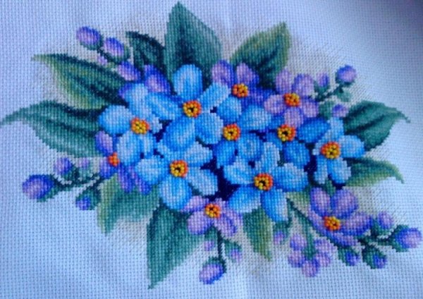 Букет незабудок Марья Искусница