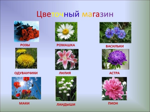 Цветочные слова