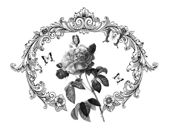 Декупажные карты черно белые