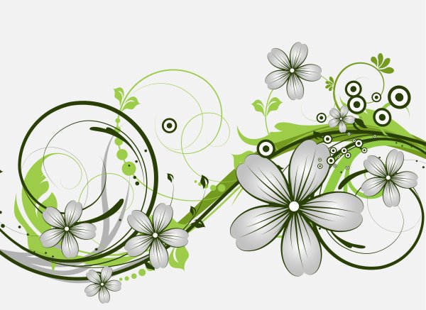Векторные цветы
