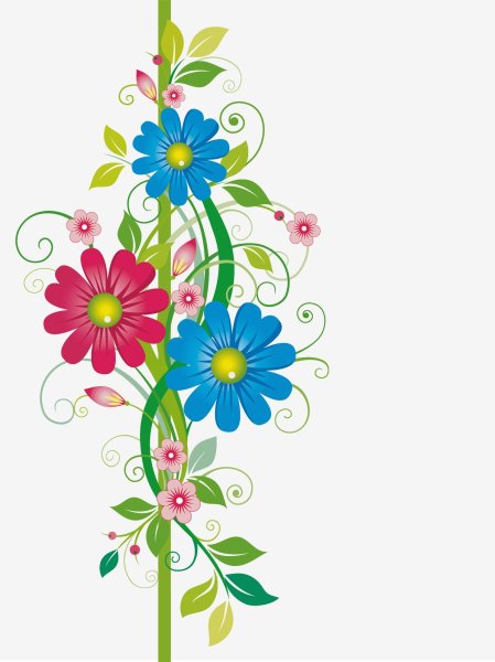 Орнамент цветы