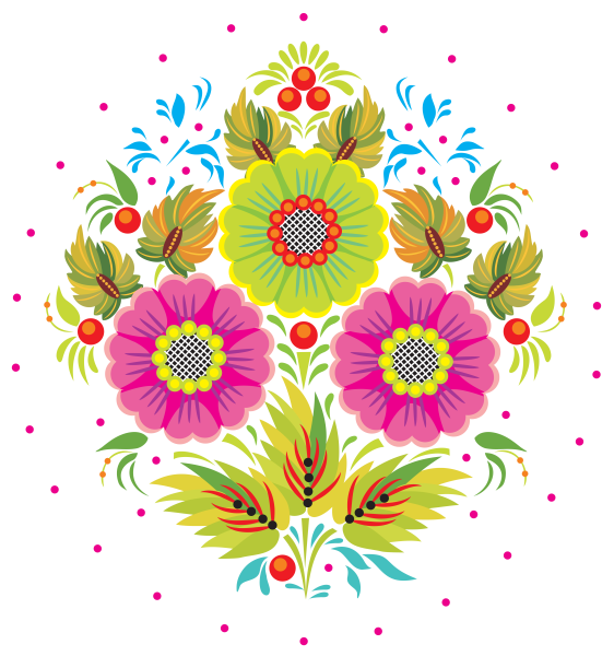 Орнамент цветы