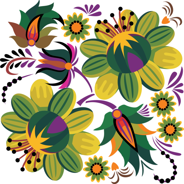 Орнамент цветы