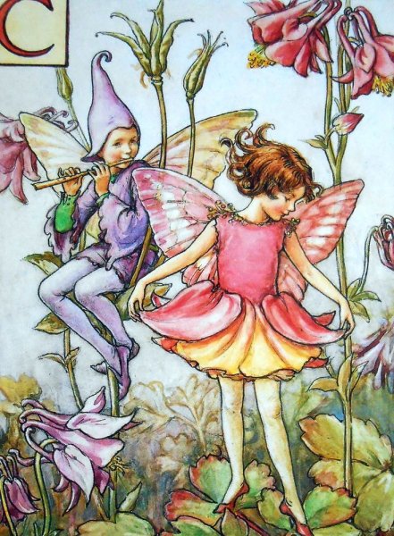 Цветочная Фея на прозрачном фоне