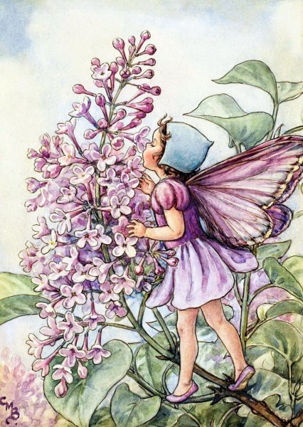 Эльф с цветами