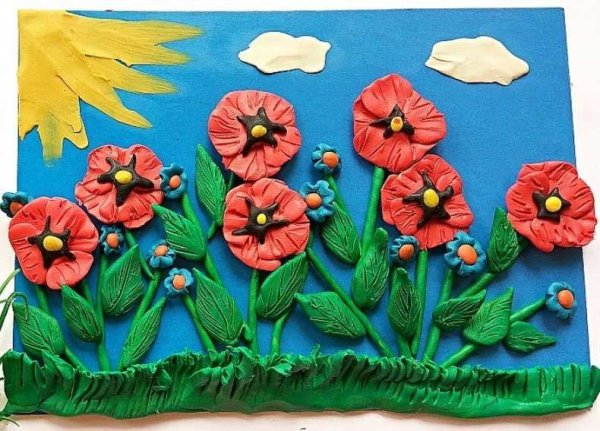 Пластилинография для детей