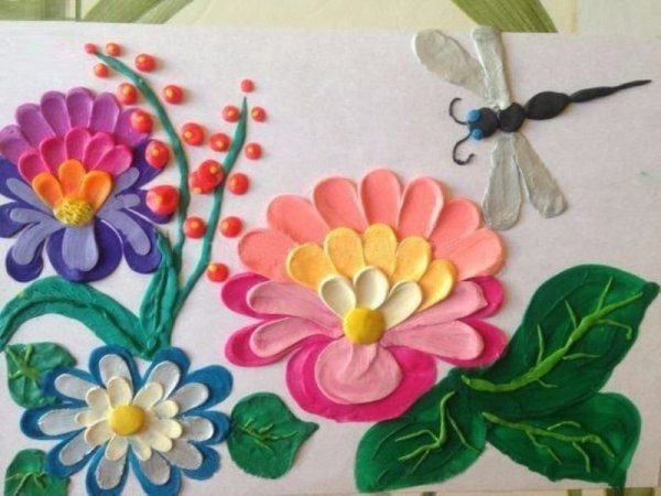 Поделки из пластилина для мамы