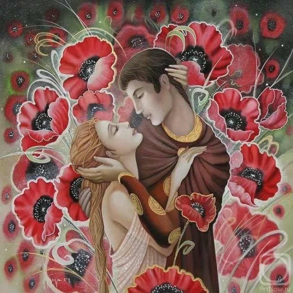 Фотосессия пары в поле