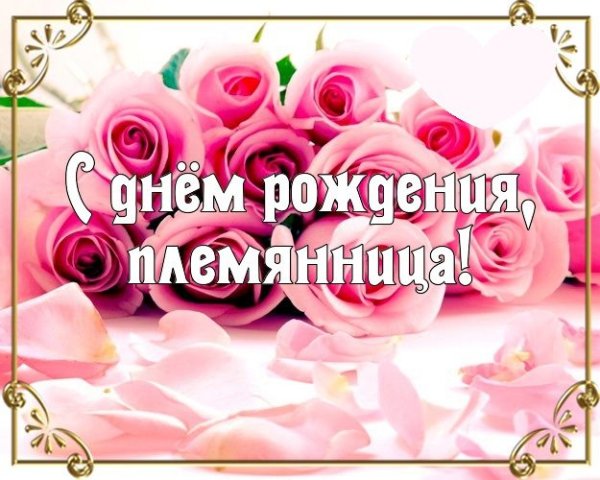 С днём рождения любимая племянница