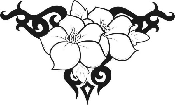 Рисунки для срисовки цветы