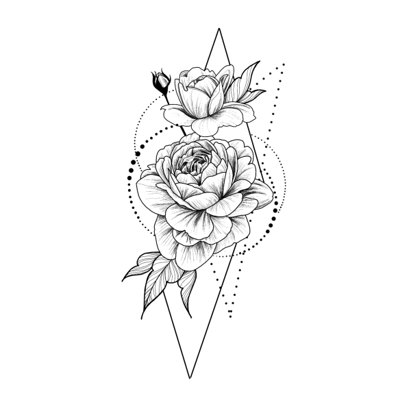 Тату кувшинка эскизы