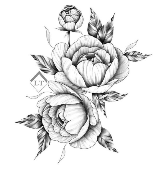 Эскизы татуировок цветы