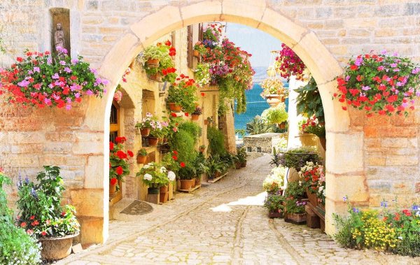 Итальянский дворик Италия