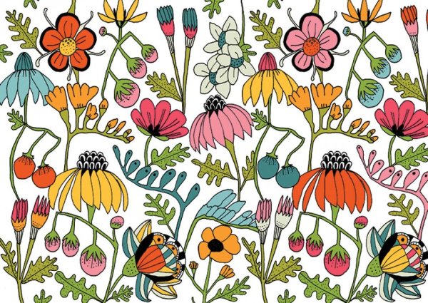 Декоративное изображение цветов