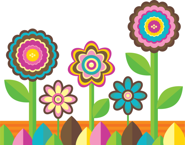 Стилизованные цветы для детей