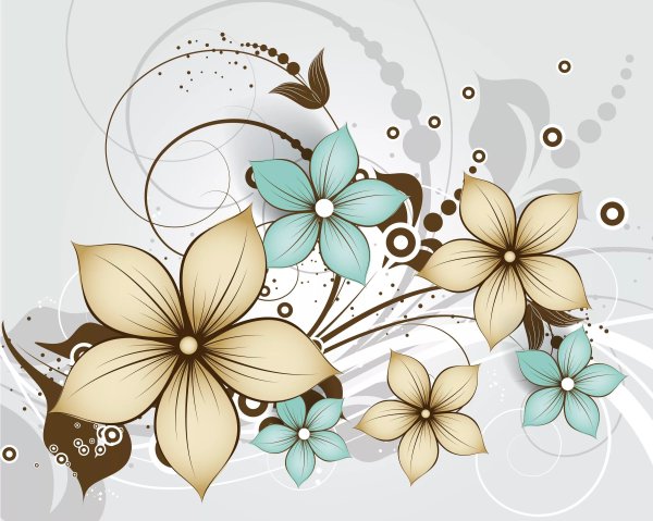Векторные цветы