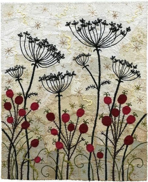 Стилизованные цветы на стену