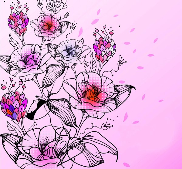 Нарисовать цветы