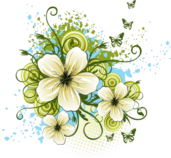 Векторные цветы