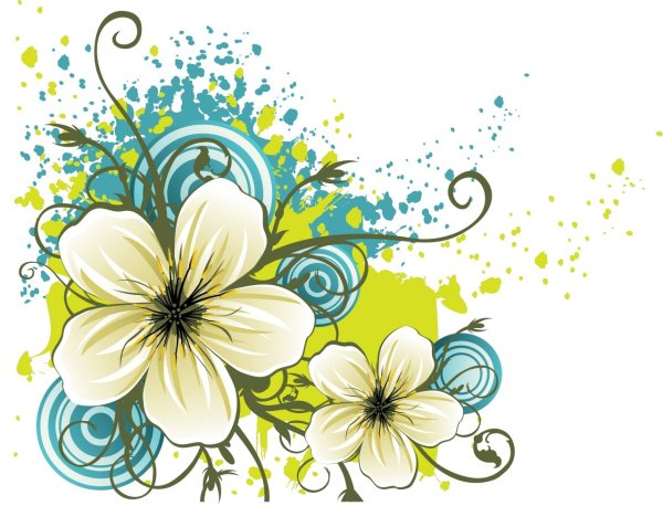 Узорчатые цветы