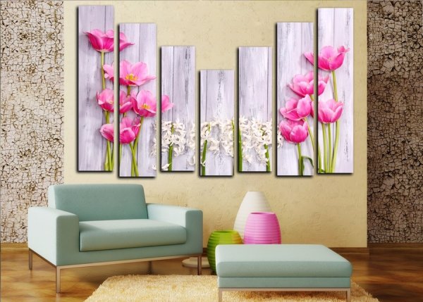 Картины из 3 частей для интерьера