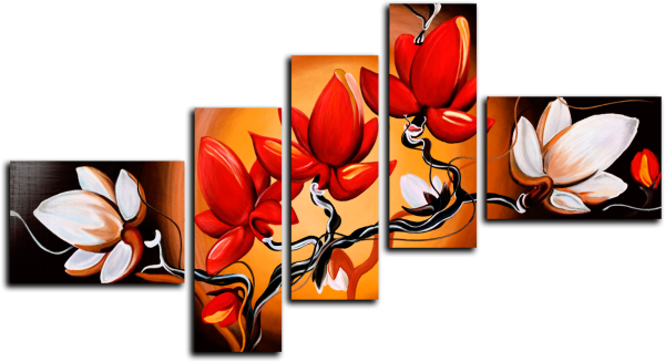 Триптих цветы