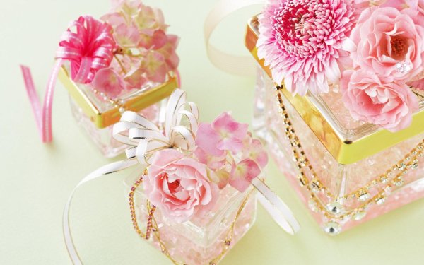 Цветы в горшке на день рождения