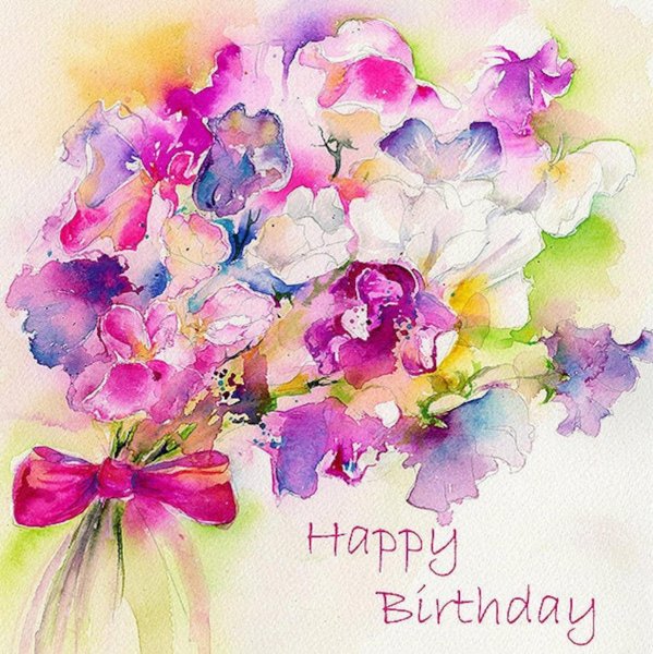 С днем рождения фиолетовый