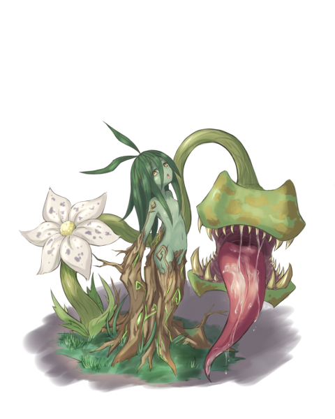 Monster girl Мандрагора