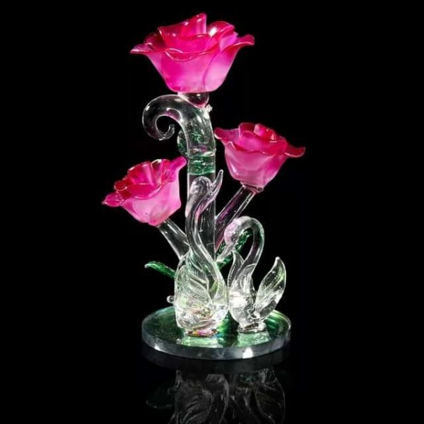 Красивые стеклянные цветы