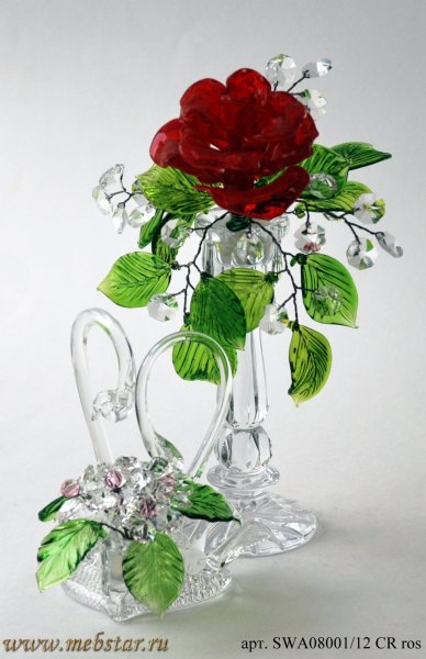 Красивые стеклянные цветы