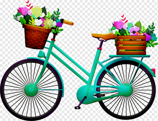 Велосипед с корзинкой