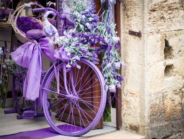 Велосипед в стиле Прованс