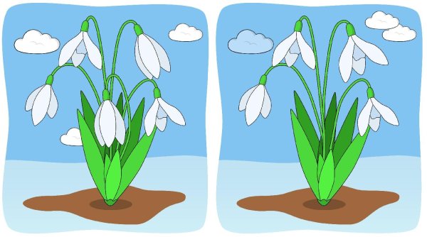 Картинка дети собирают подснежники