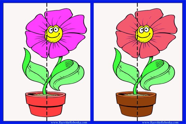 Разрезные цветы для детей