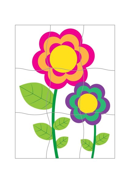 Пазлы цветы для детей