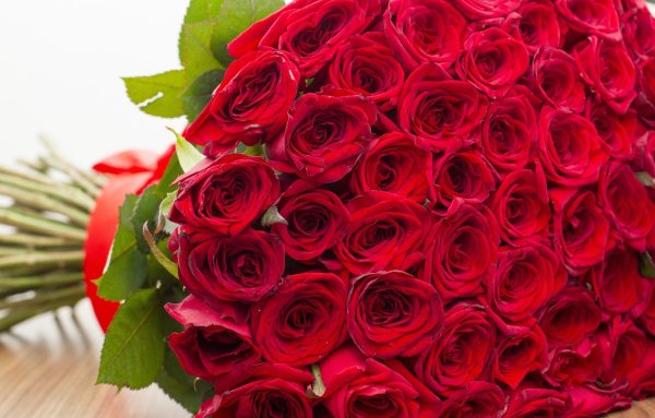 Букет красных роз