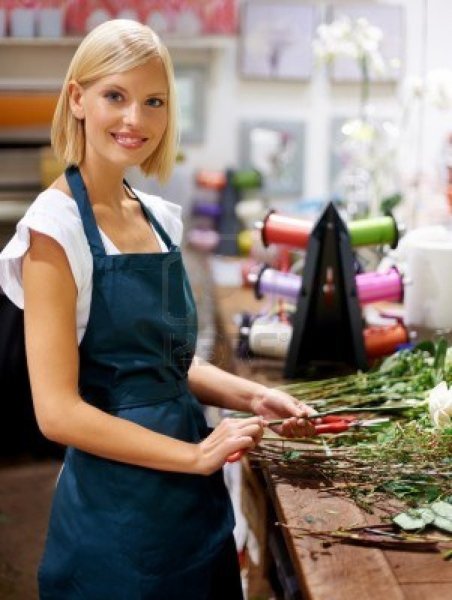 Продавщица цветов
