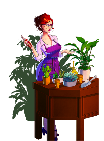 Флорист мультяшные