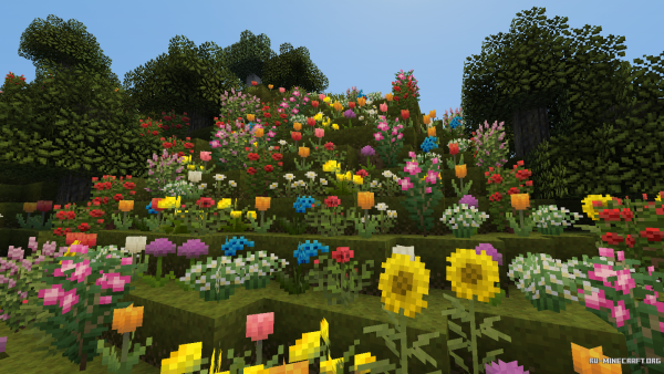 Голубая роза майнкрафт