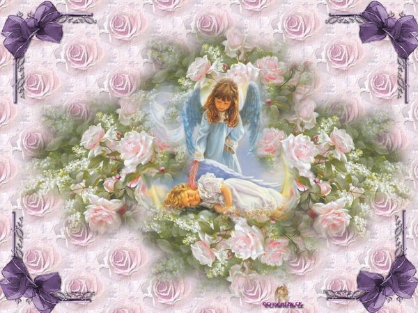 Ангел в цветах