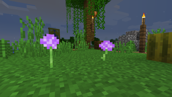 Цветы в МАЙНКРАФТЕ