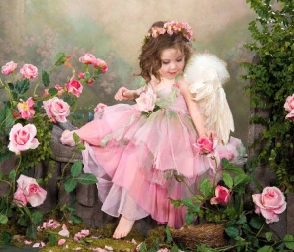 Ангел с цветком