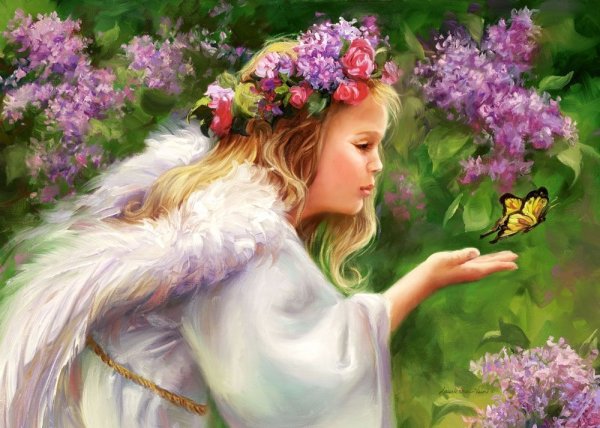 Открытки с ангелочками