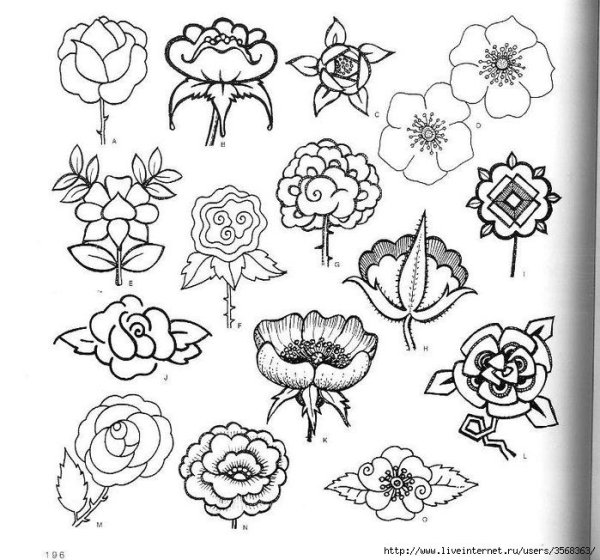 Мелких цветов стилизация