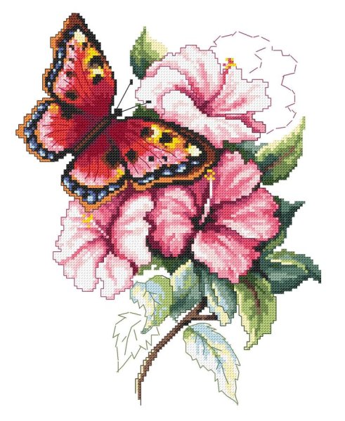 Вышивка крестом цветы