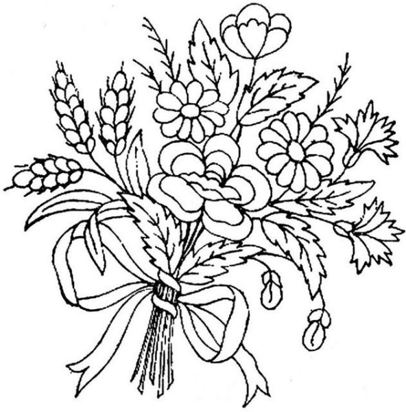 Трафареты для вышивки лентами